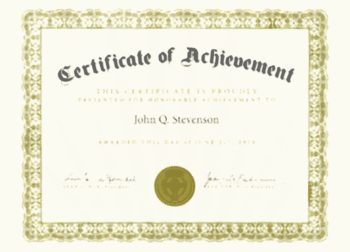 Stone’s Certificate