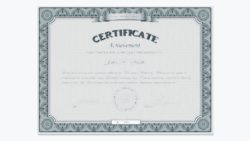 Smith’s Certificate