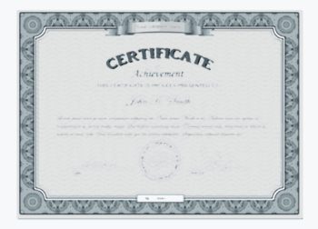 Smith’s Certificate